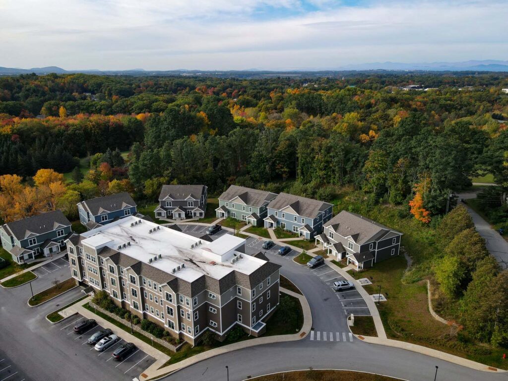 Aerial view of Gardenside Commons