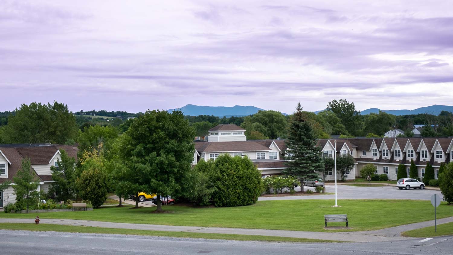 View of Mount Mansfield from Taft Farm Senior Living